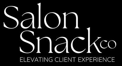 Salon Snack Co logo on a black background